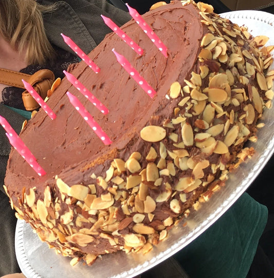 Galloway's flourless hazelnut cake icing/ganache