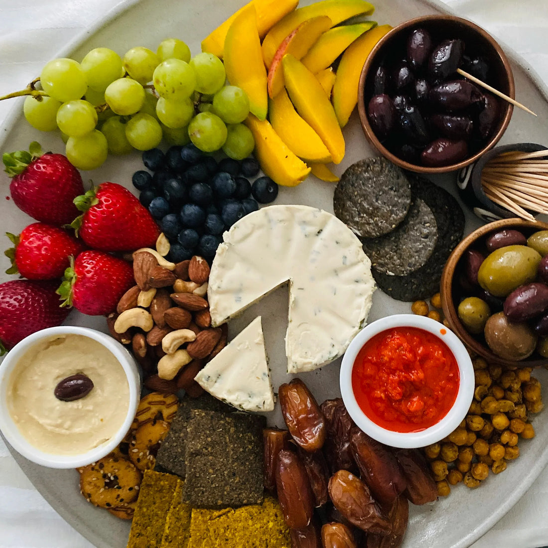 Plant based charcuterie board