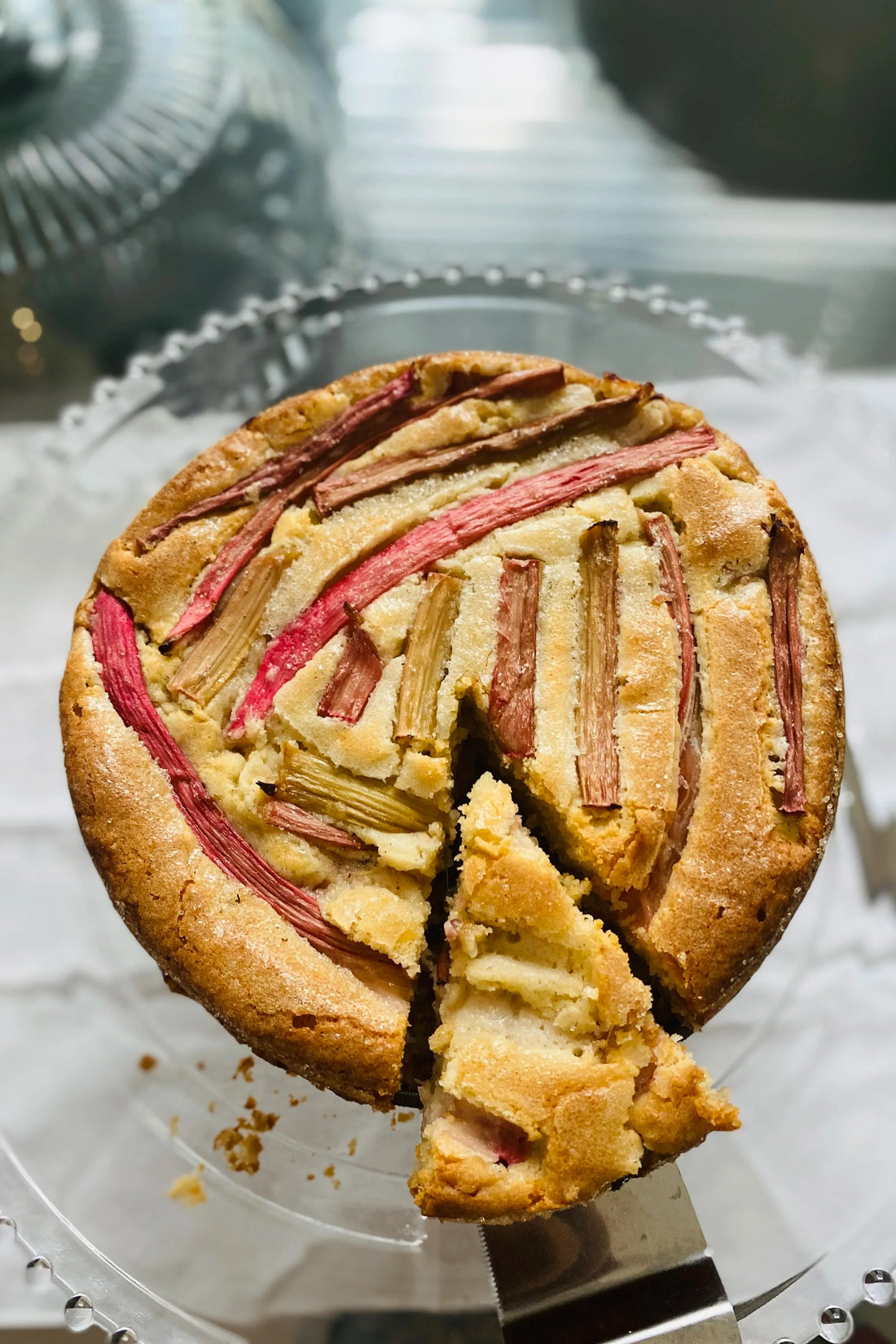 Rhubarb almond cake (gluten-free)