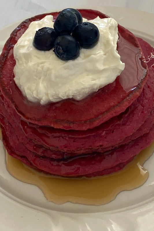 Valentine  beet pancakes (You are the beet to my heart)
