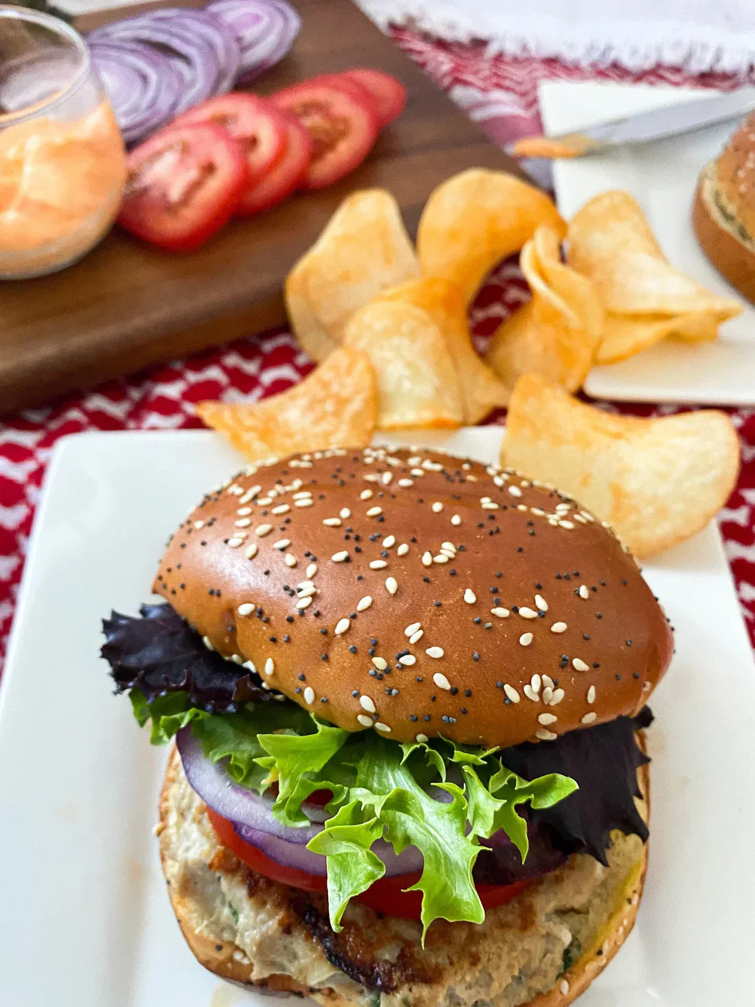 Turkey burger with roasted cumin