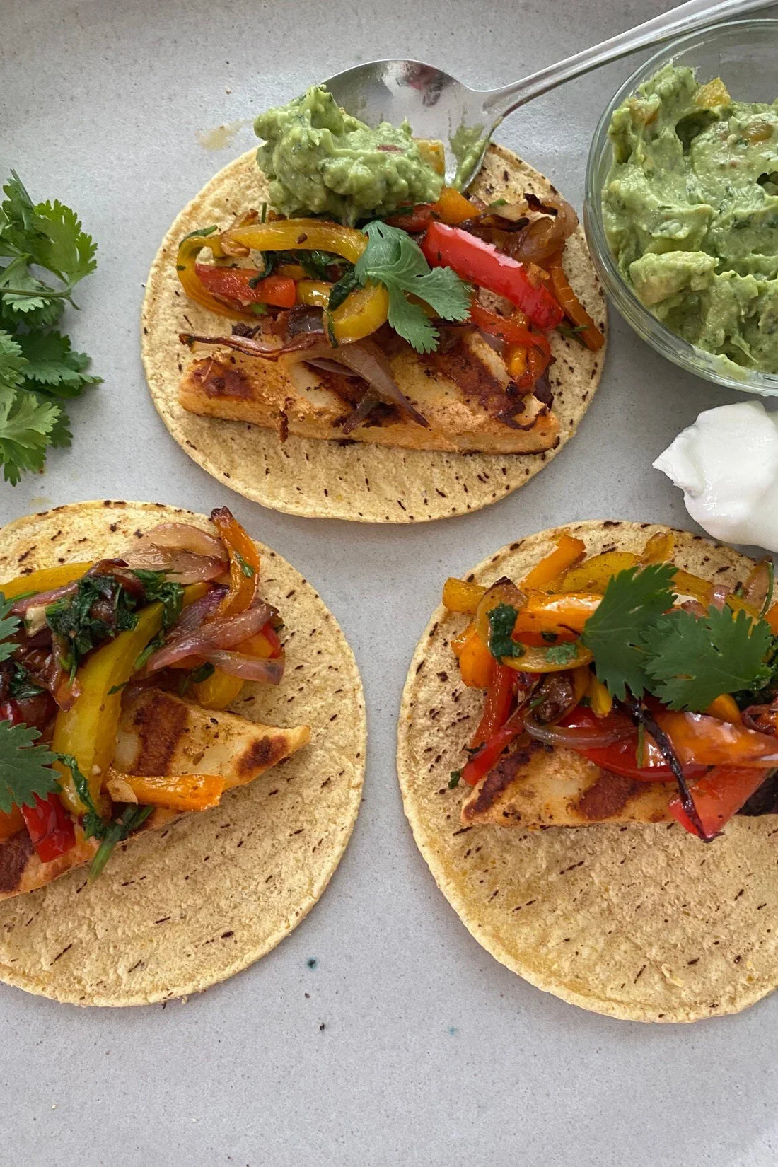 Paneer or tofu tikka tacos