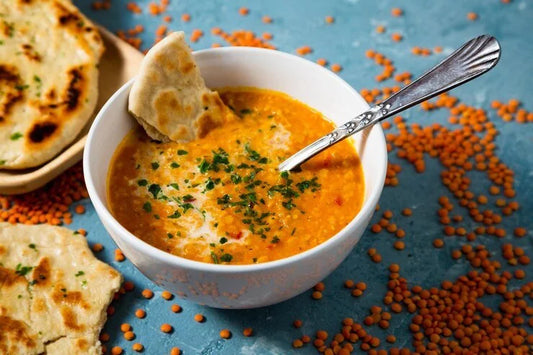Spiced Red Lentil Soup with Coconut Milk