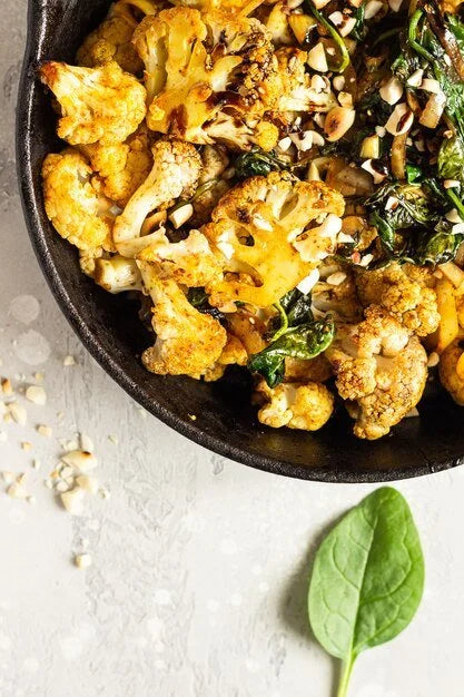 Turmeric Roasted Cauliflower Bites