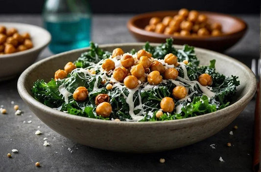Crispy Chickpea and Kale Salad