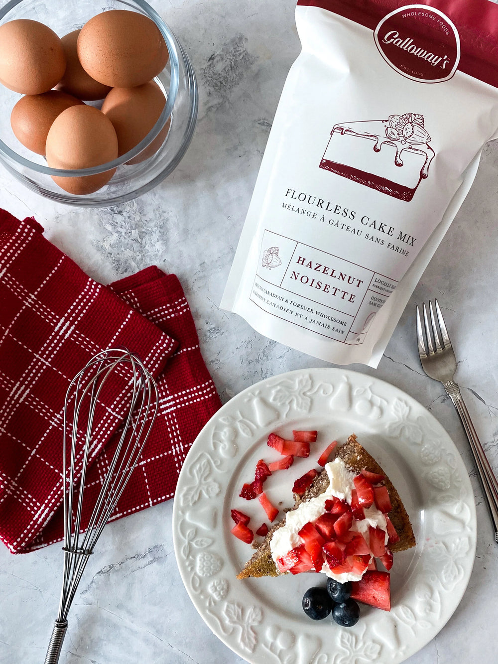 Galloway's flourless hazelnut cake mix