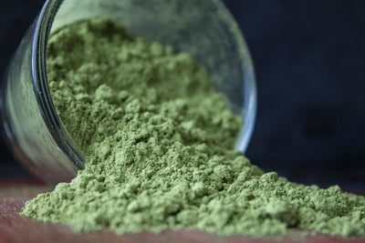 Matcha green tea leaf powder. Organic