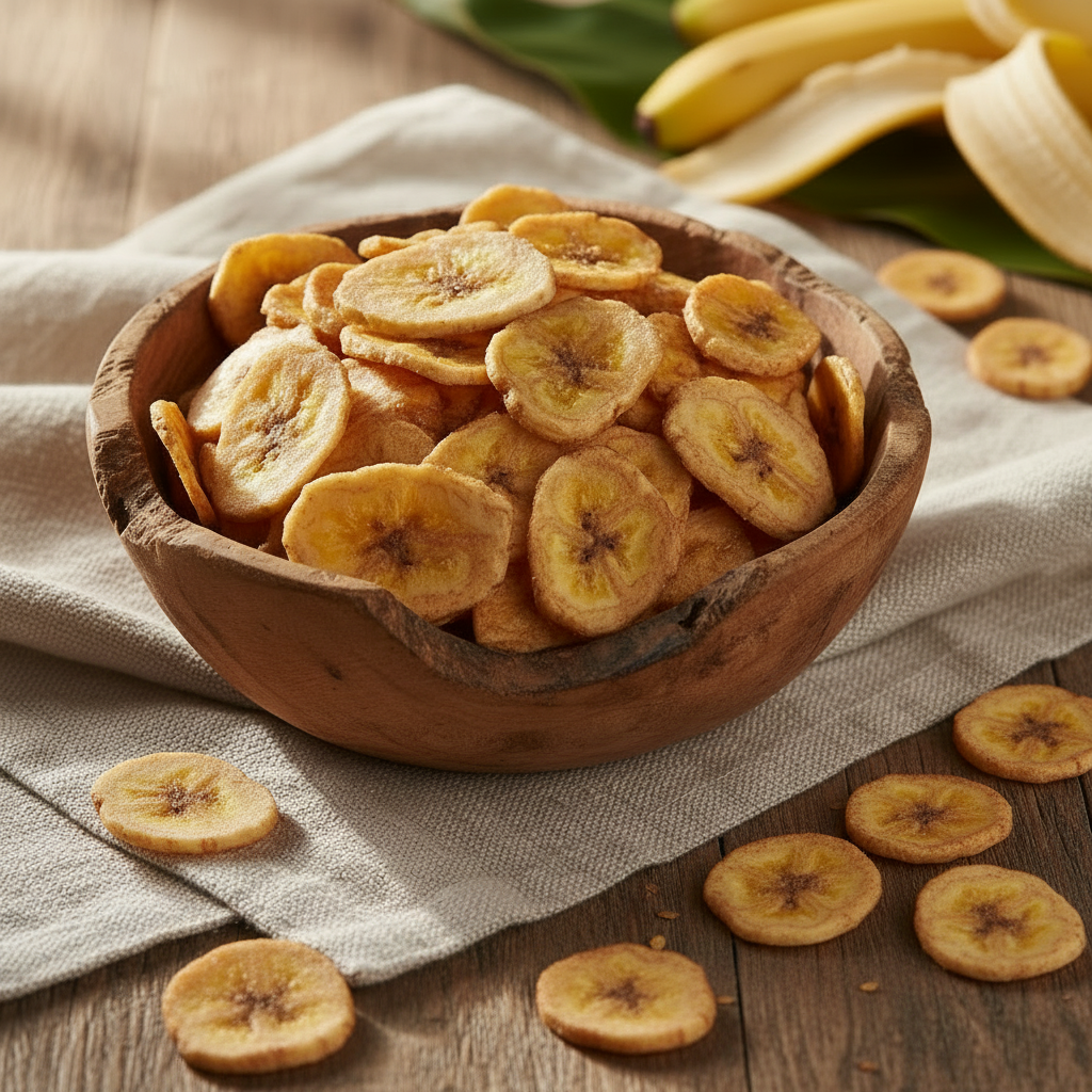 Banana chips, Organic