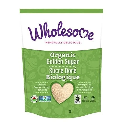 Wholesome organic golden sugar