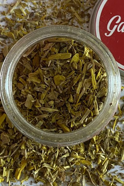 Barberry root, cut & sifted