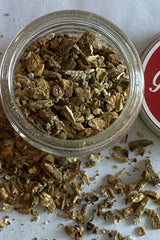 Burdock root cut