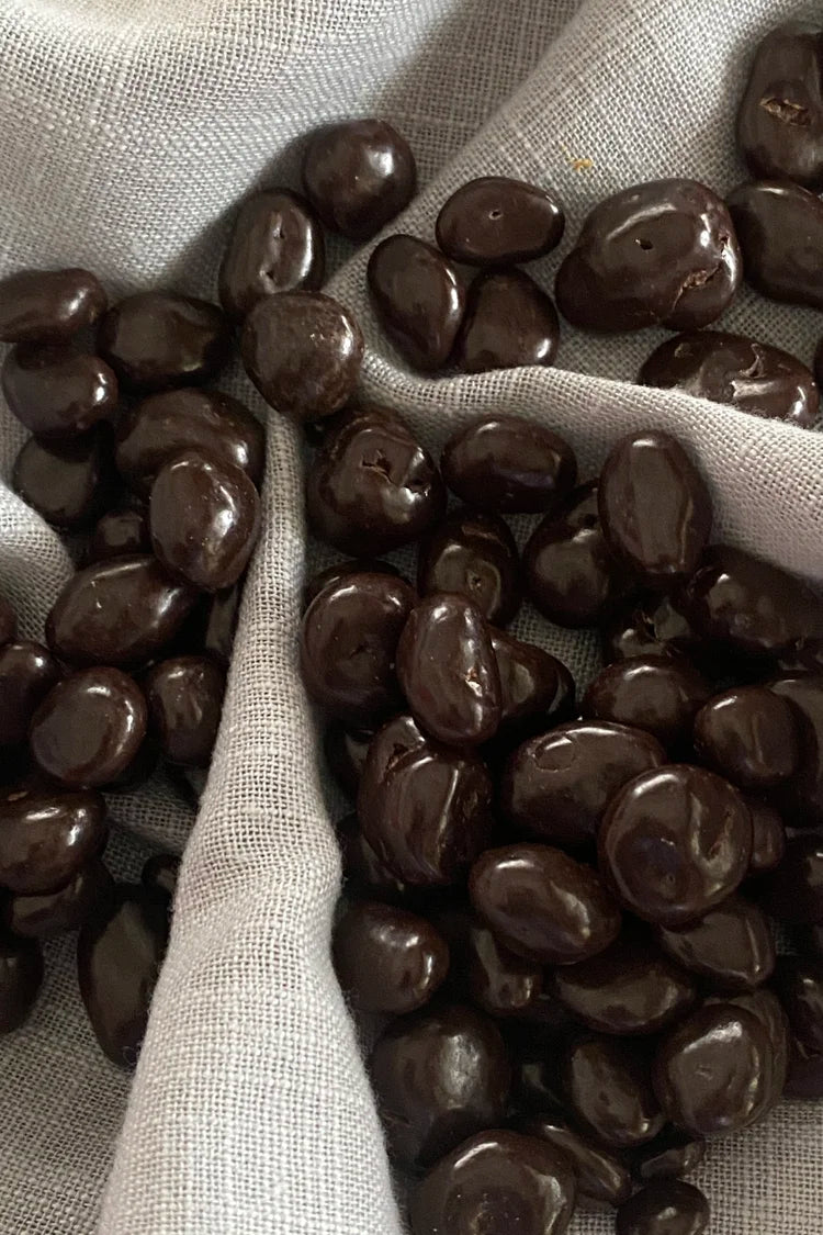 Dark chocolate cranberries