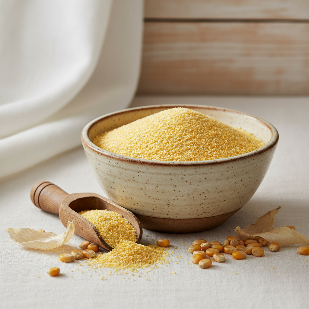 Organic corn meal