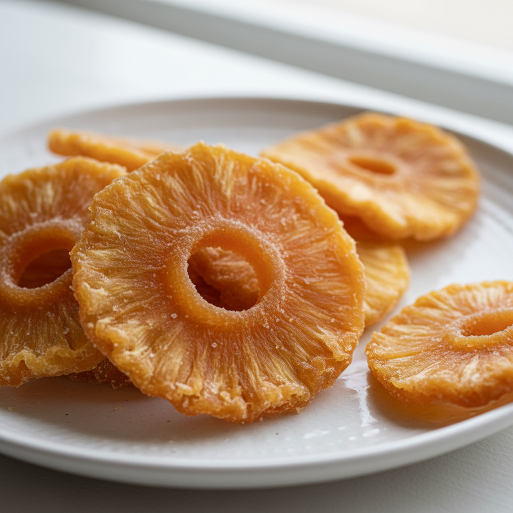 Pineapple rings, unsulphured