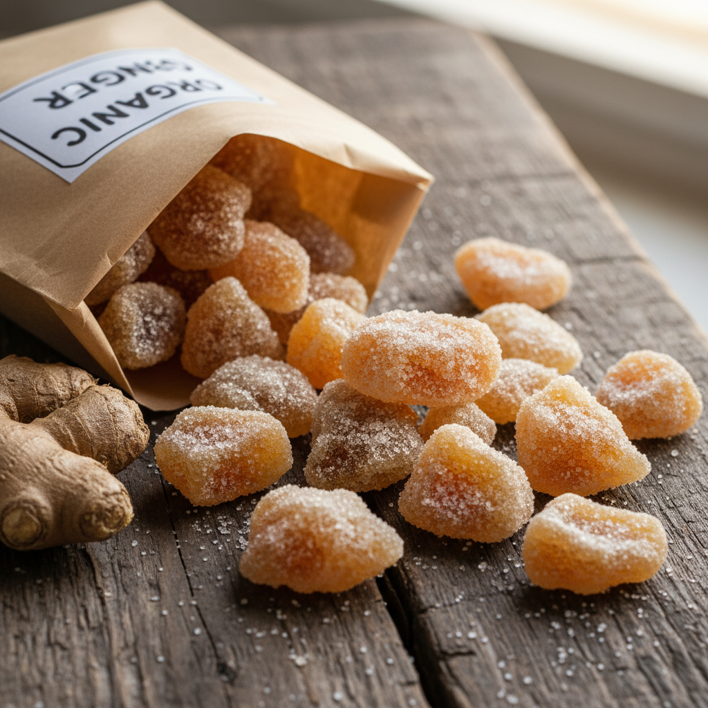Ginger crystallized, Organic