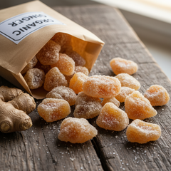 Ginger crystallized, Organic
