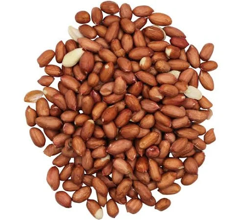 Peanuts, red skin roasted no salt