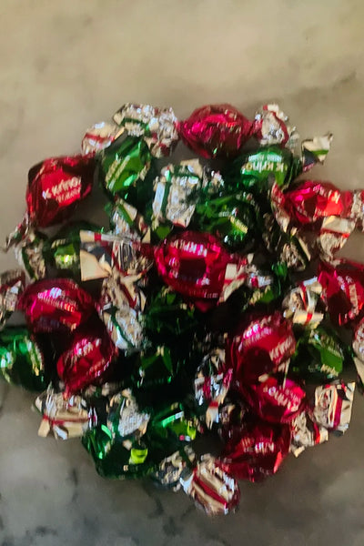 Assorted red & green candy