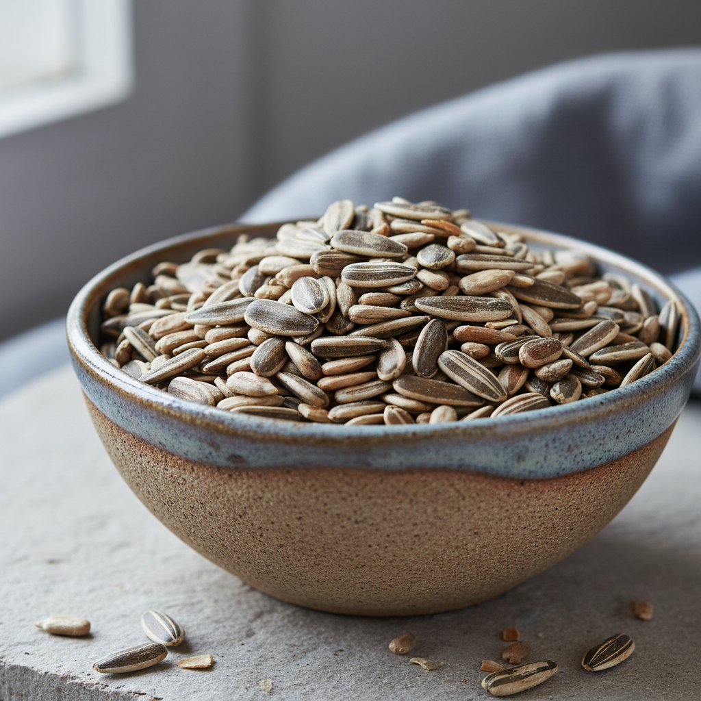 Sunflower seeds in shell