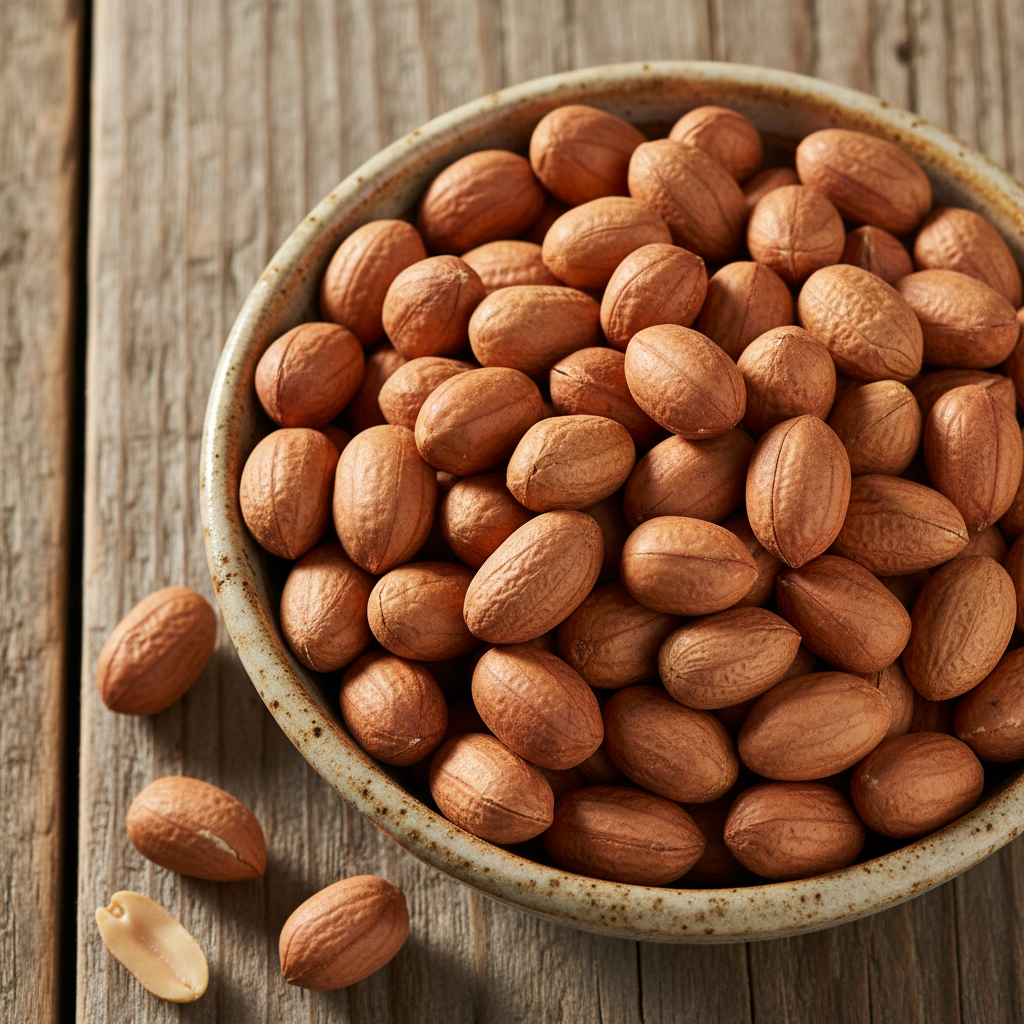 Organic peanuts red skinned